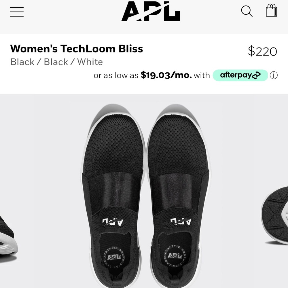 Black APL women’s TechLoom bliss size 9